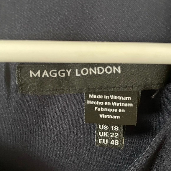 NWT Maggy London navy dress-18 - Picture 6 of 7